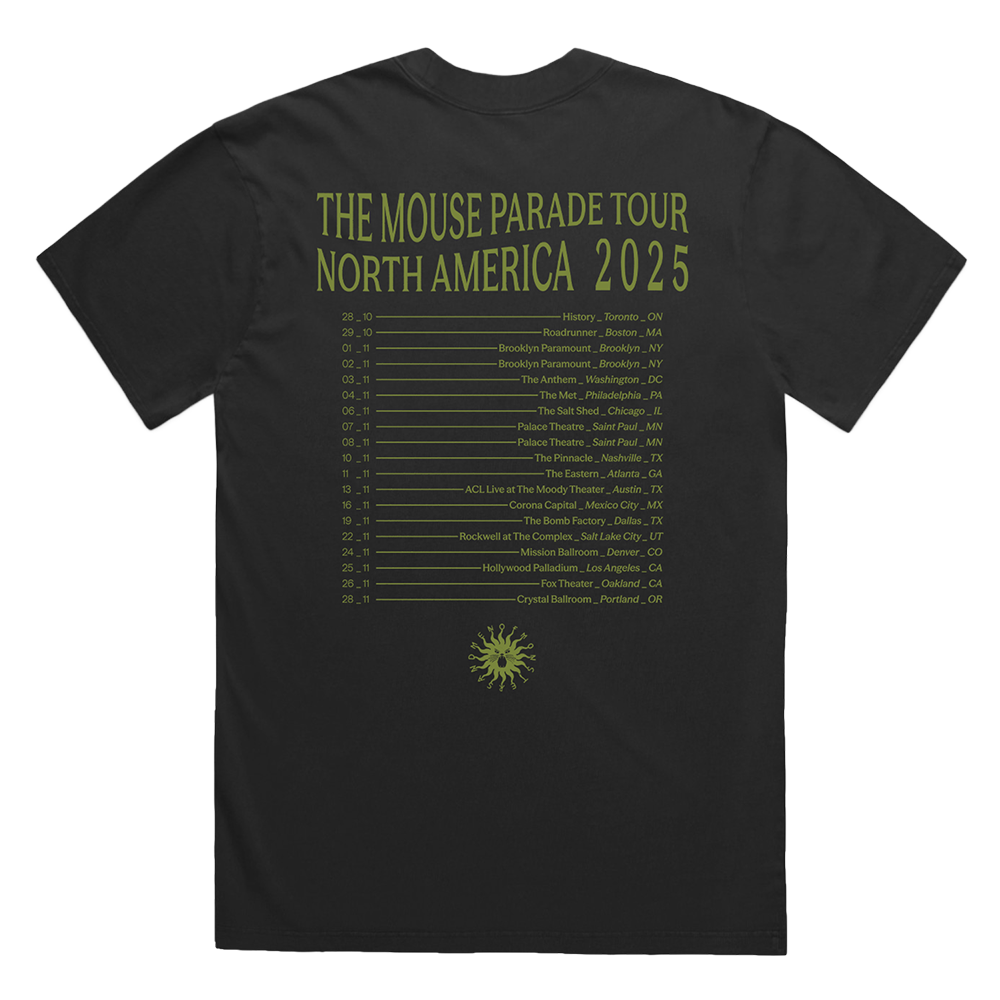 Black 2025 Tour T-shirt