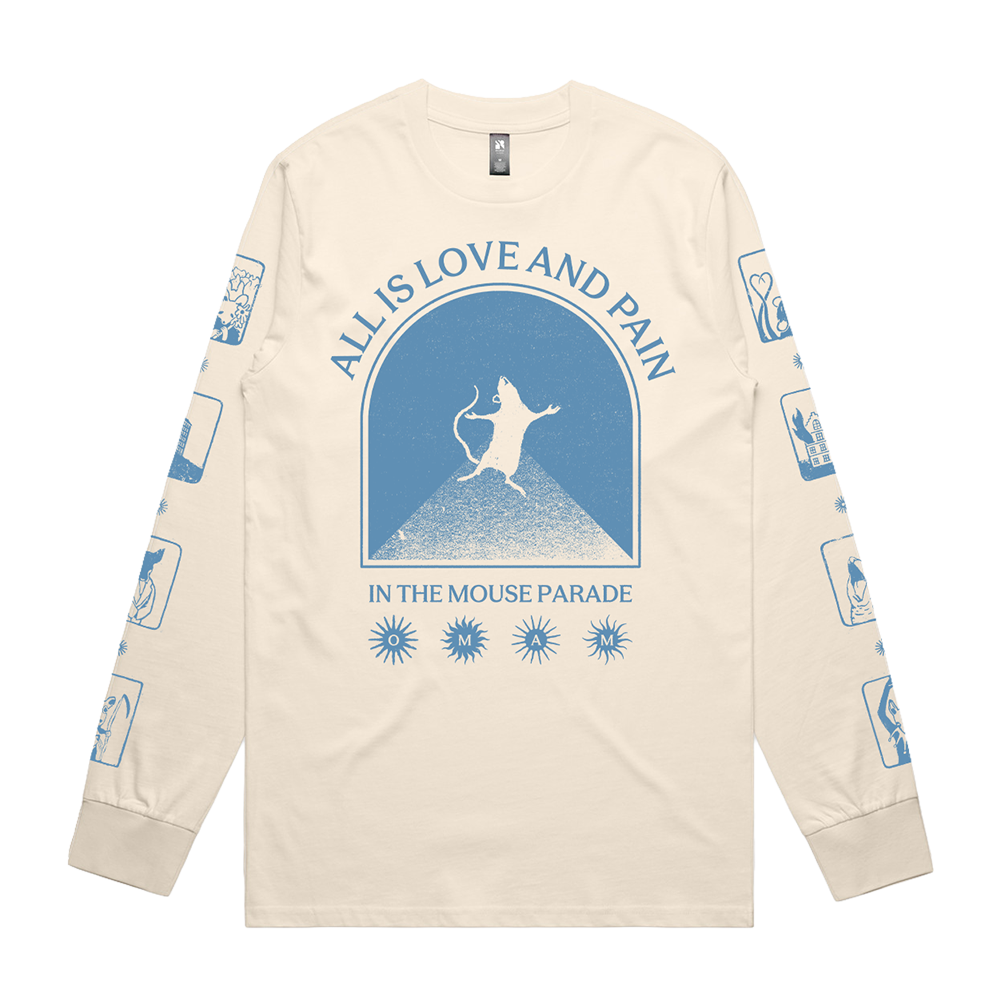 Cream All Is Love and Pain White Longsleeve