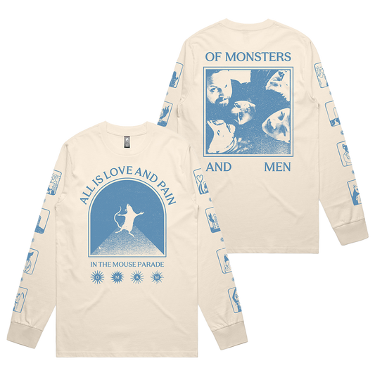 Cream All Is Love and Pain White Longsleeve