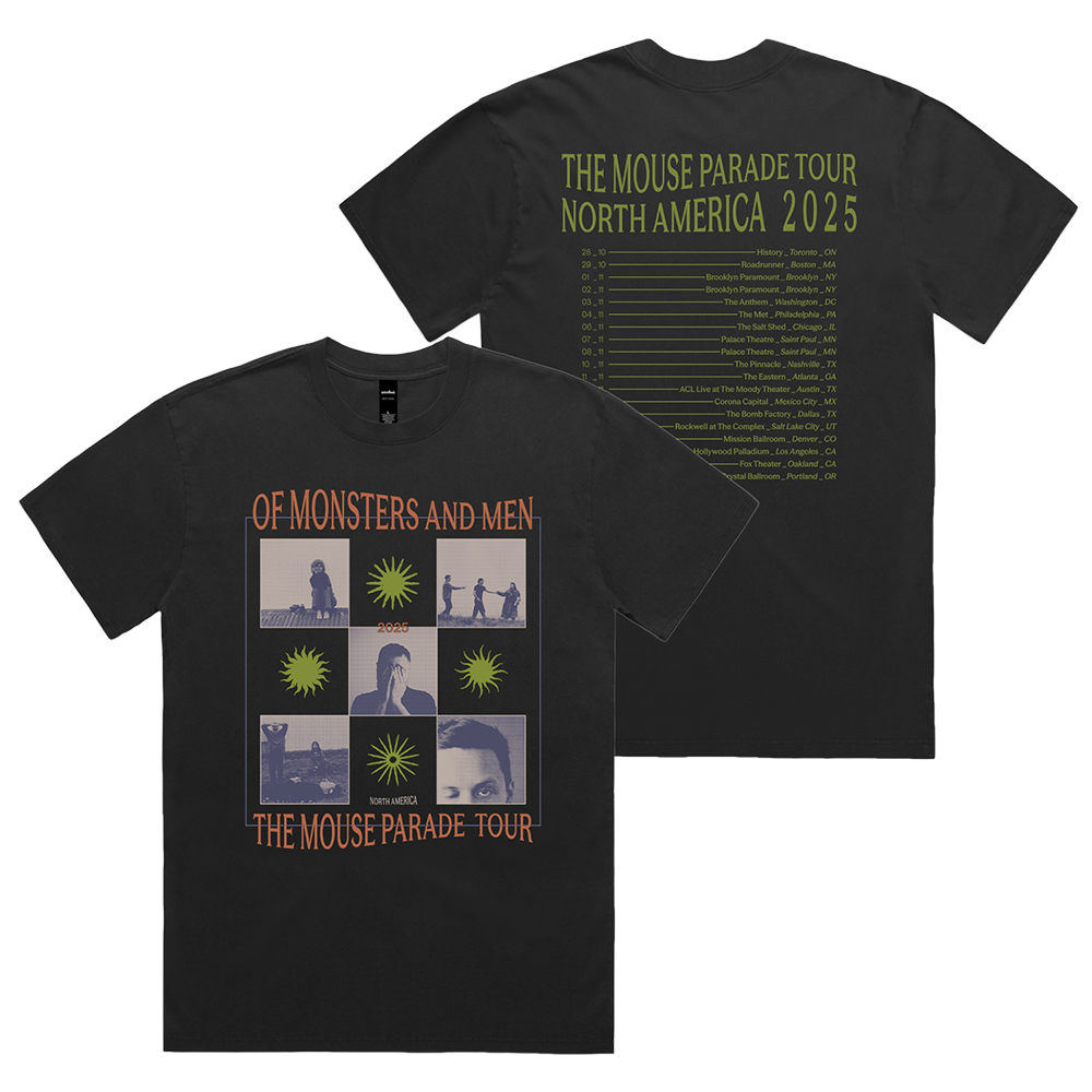 Black 2025 Tour T-shirt
