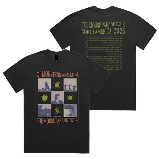 Black 2025 Tour T-shirt