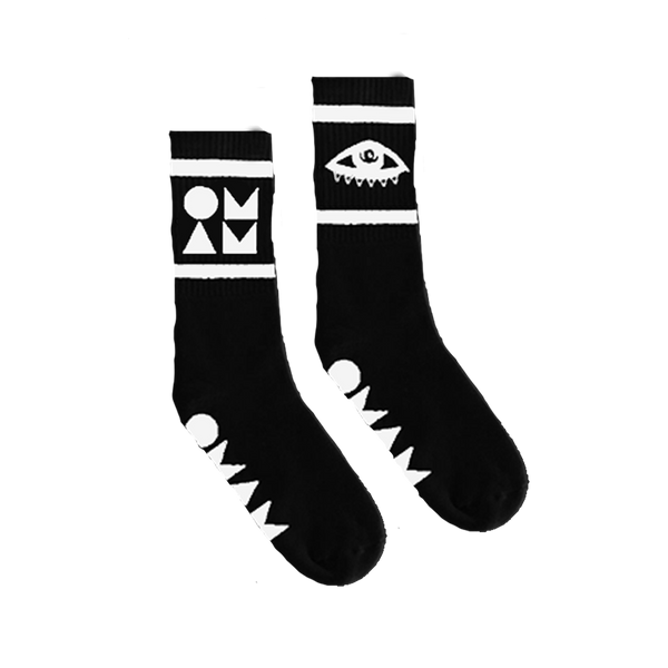 OMAM LOGO BLACK SOCKS