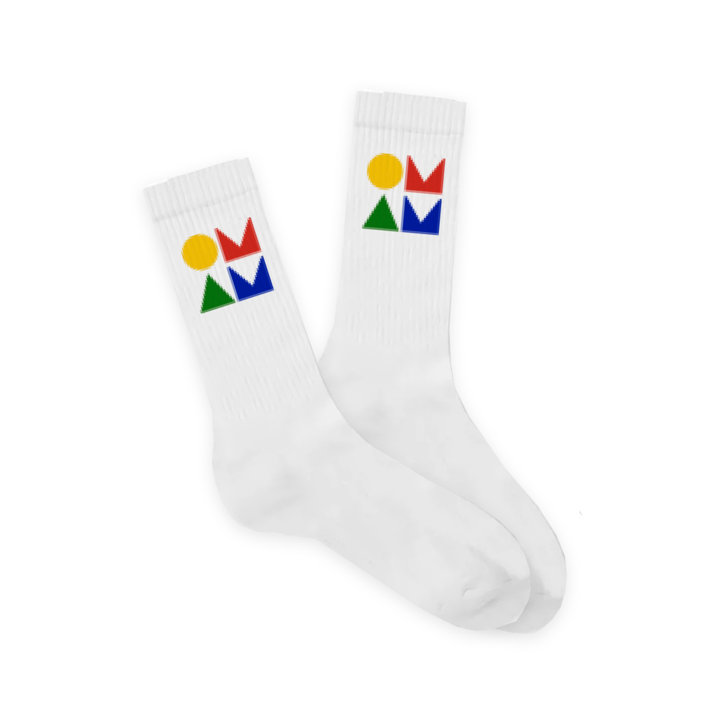 OMAM Rainbow Logo Socks