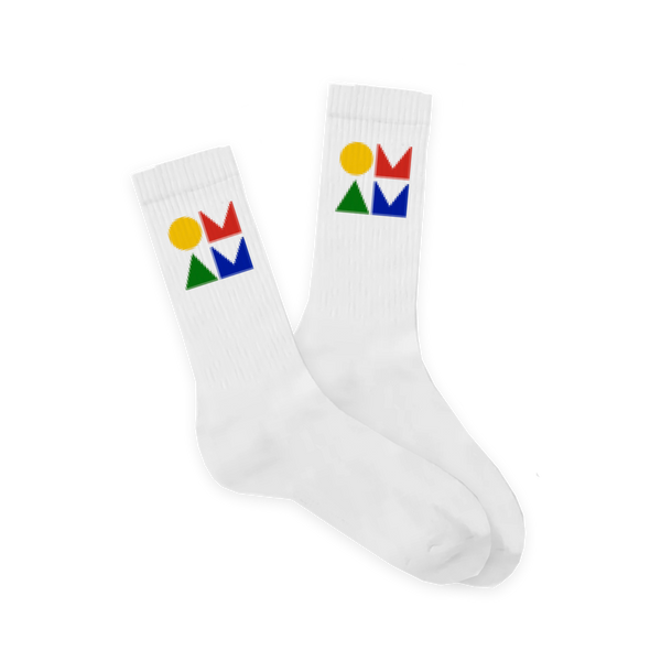 OMAM Rainbow Logo Socks