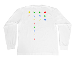 Rainbow Logo White Long Sleeve Tee