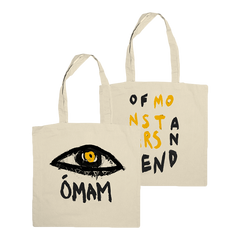 BLACKEYE CREAM TOTE BAG